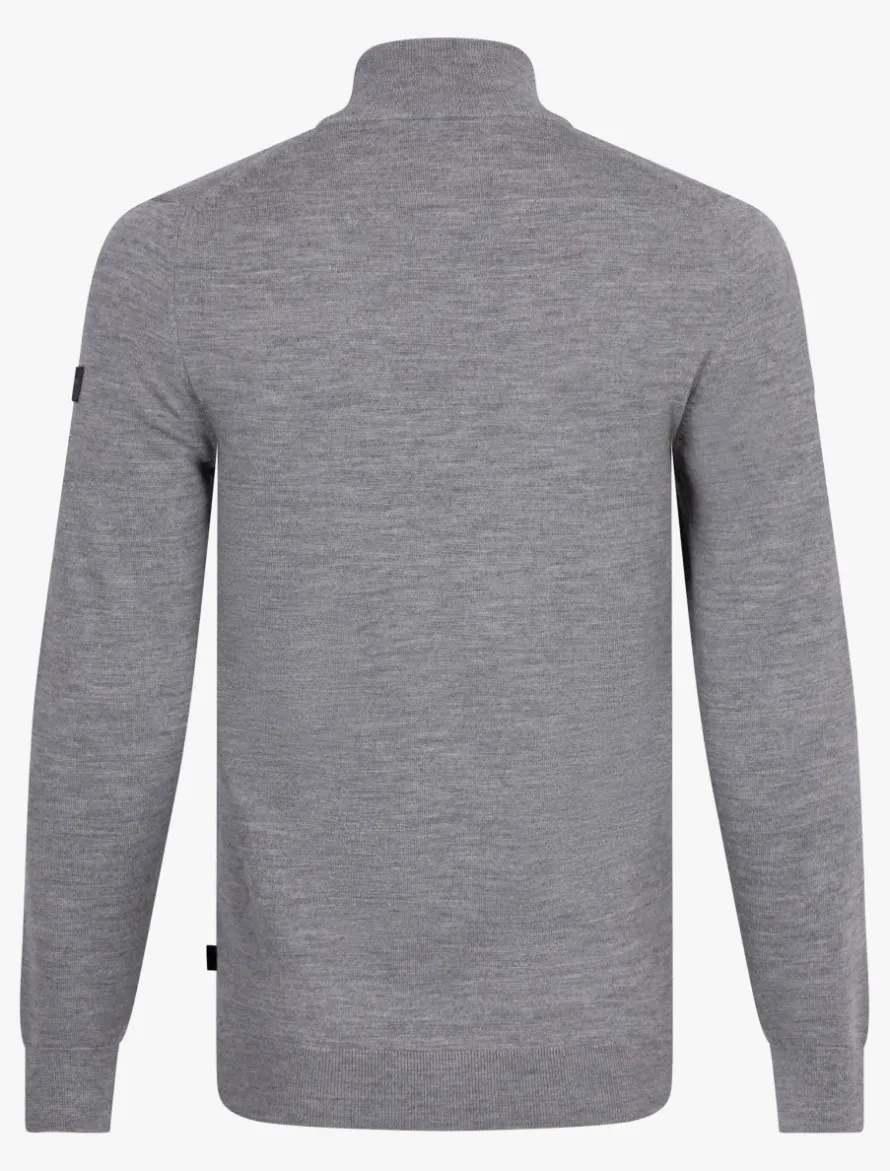 Merino Half Zip Trui<Cavallaro Napoli Online