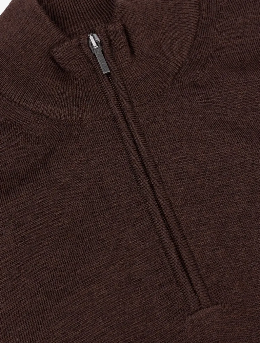 Merino Half Zip Trui<Cavallaro Napoli Sale