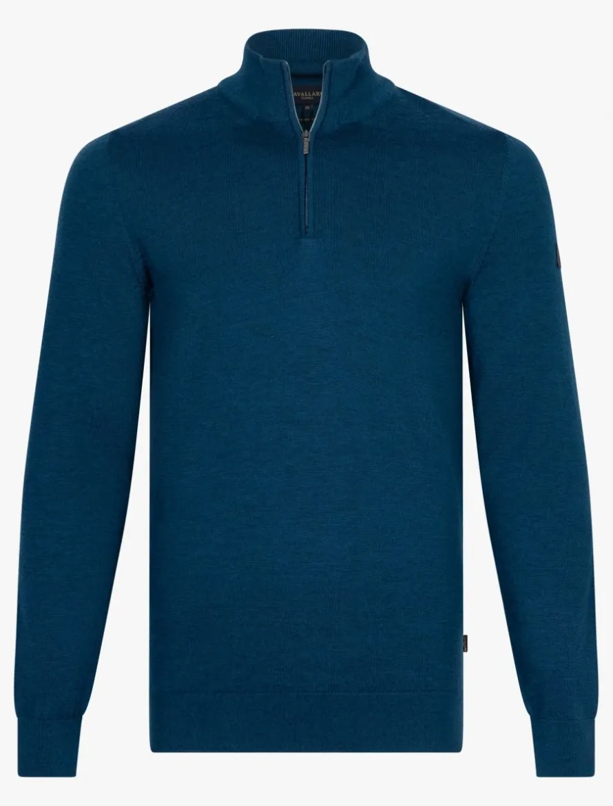 Merino Half Zip Trui<Cavallaro Napoli Online