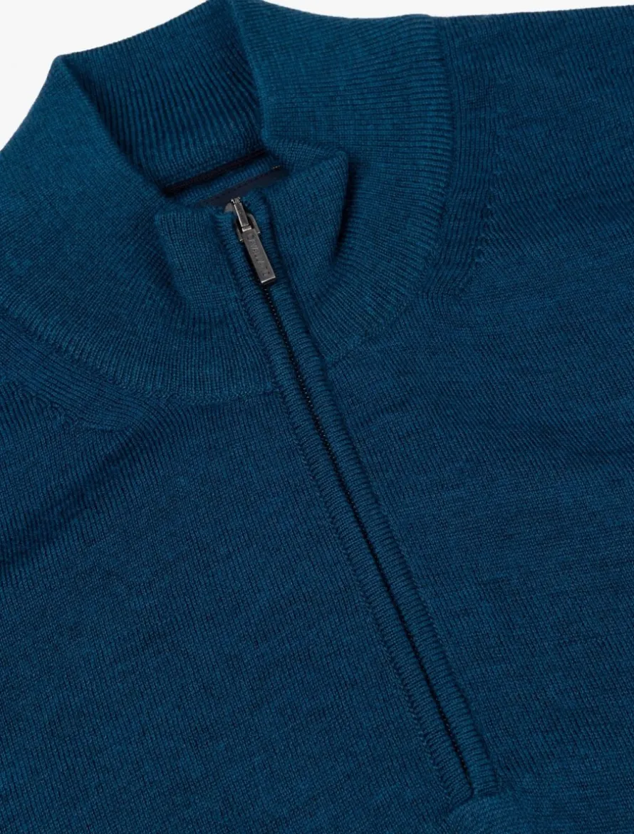 Merino Half Zip Trui<Cavallaro Napoli Online