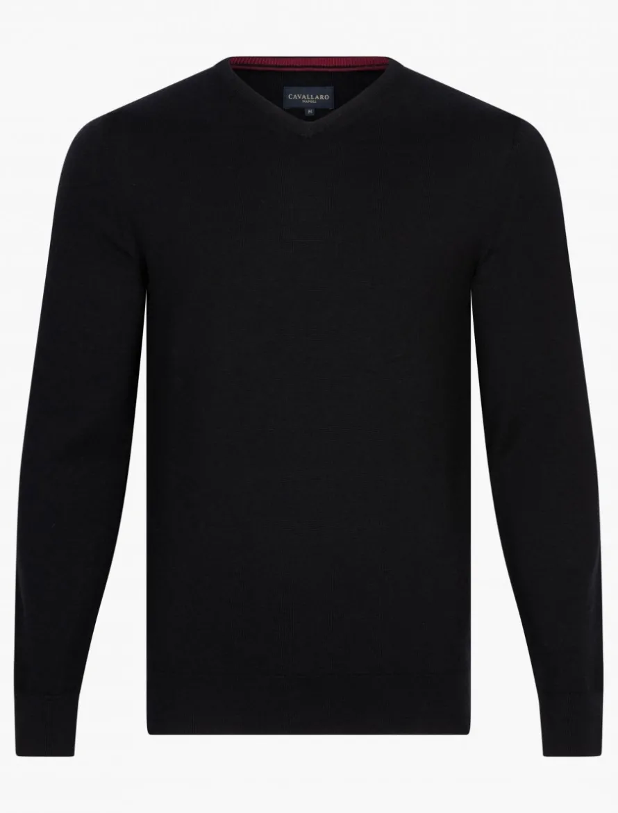 Merino V-Neck Trui<Cavallaro Napoli Clearance