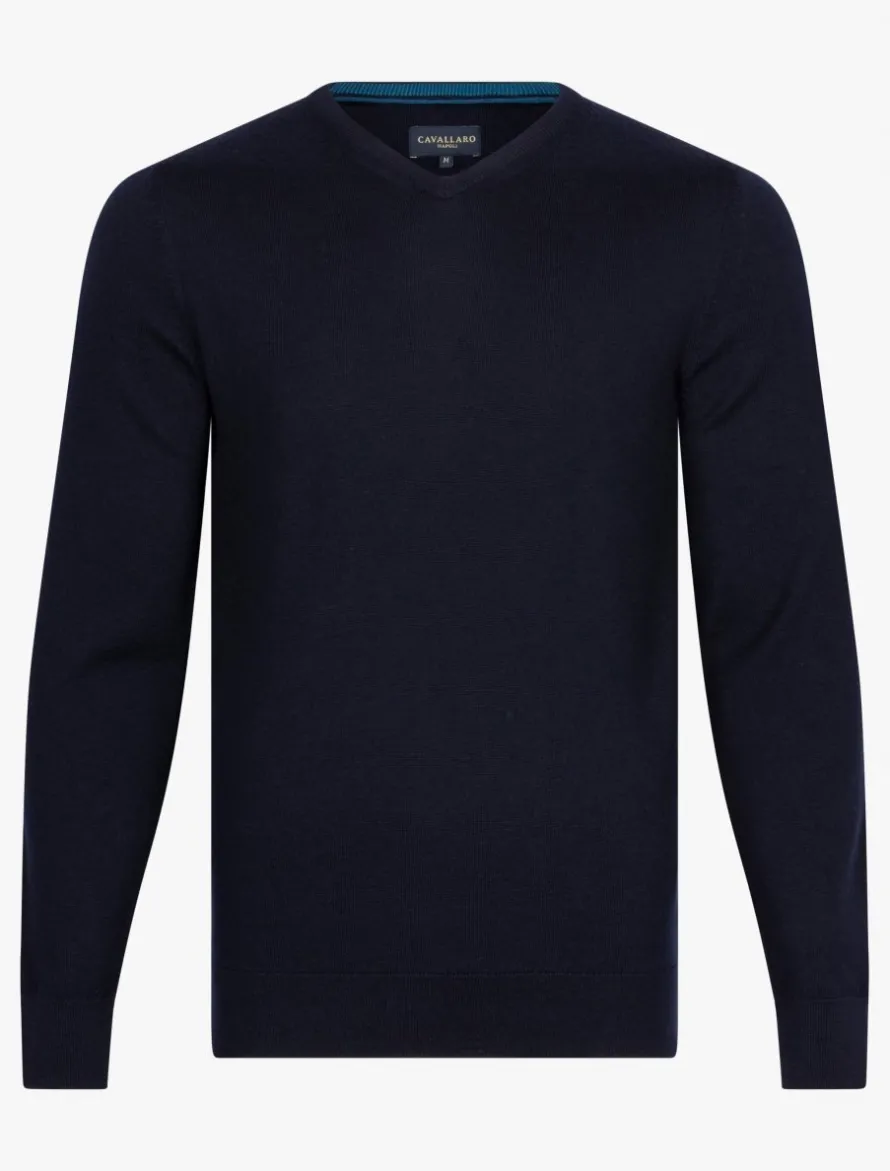 Merino V-Neck Trui<Cavallaro Napoli Sale