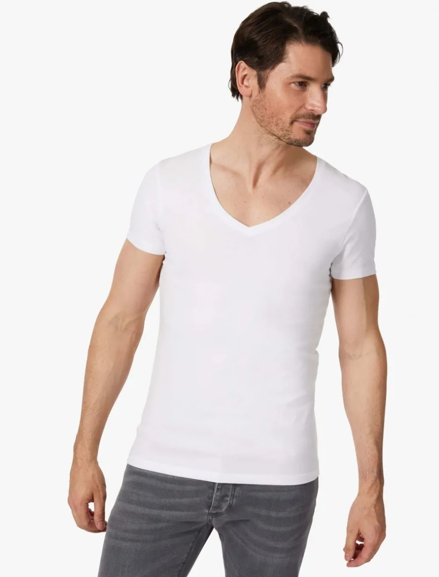 V-Neck Low 2-Pack Ondershirts<Cavallaro Napoli Clearance